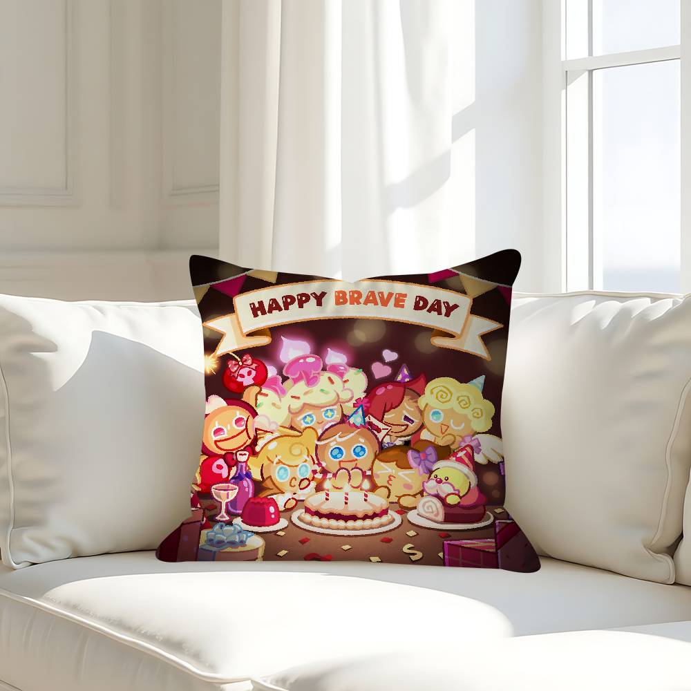 

Game C-Cookie R-Run Pillow Gift Home Office Decoration Pillow Bedroom Sofa Car Cushion CoverPillow Case 16x16Inch