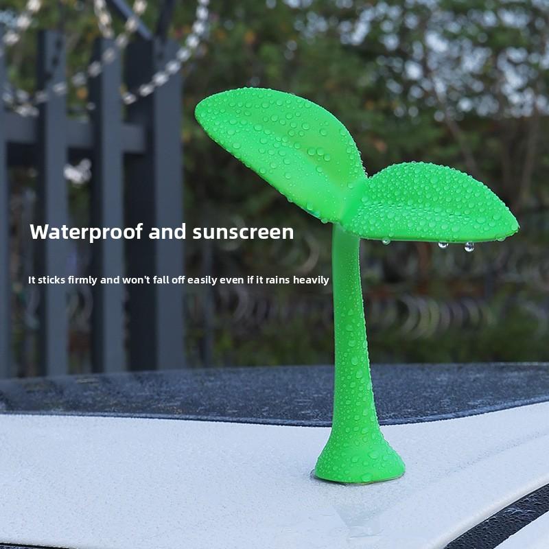 1PCS Car Roof Decoration 3D Devil Horn Stickers Auto Truck Elasticity Ornaments Ornaments Anti Collision Protector Decals Car Gi