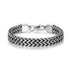6MM Fashion Jewelry Stainless Steel Hand Bracelet Double Layer Woven Dragon Bone Chain Chain Secure Lobster Clasp for Men Jewelry