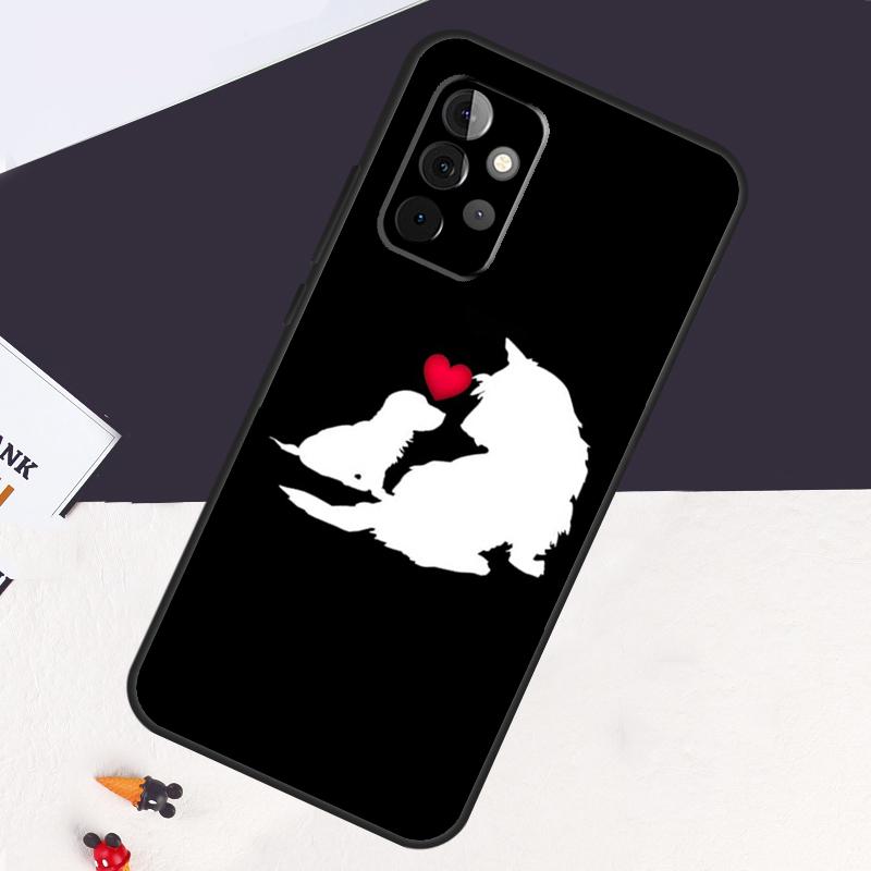 Westie Scottie Skotsk Terrier Fodral För Samsung Galaxy A53 A15 A22 A52 A32 A54 A14 A16 A26 A36 A56 A55 A35 A05 A06 A33 A13
