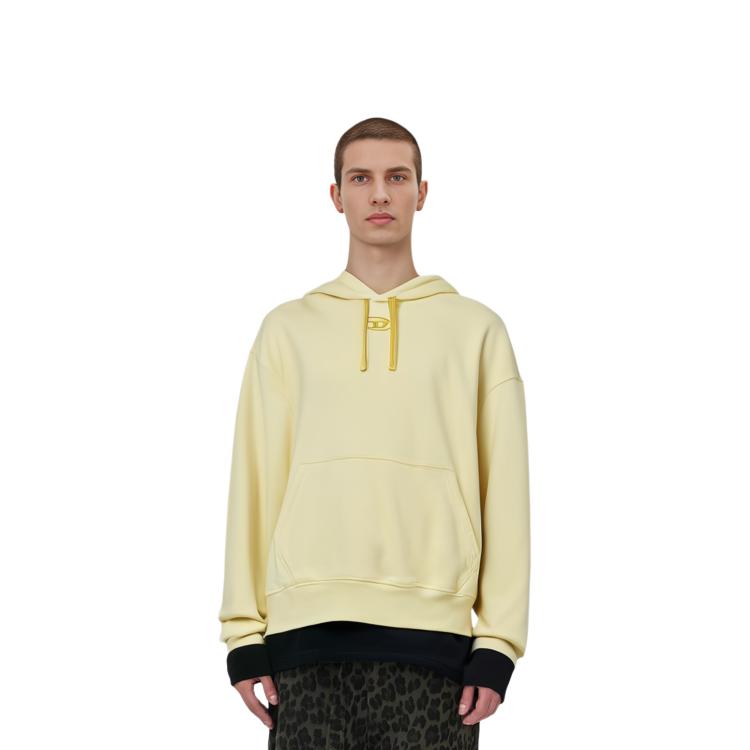 DIESEL Sweatshirts Men's Yellow Hooded Moderate Regular A085330AIJJ-21GXY