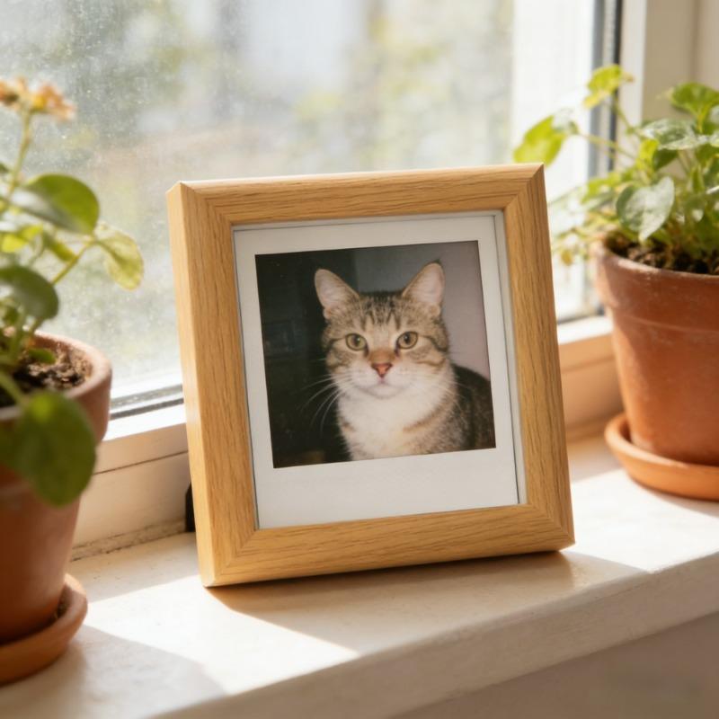 5pc Square Wooden Photo Frame Set Hollow Picture Frame Display Stand Desktop Decor DIY Home Ornament for Wedding Valentine's Day