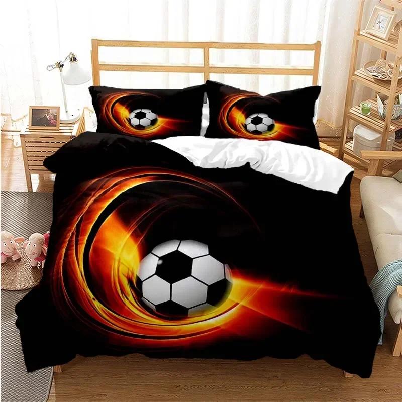 Football Bedding Sets Soccer 3D Duvet Cover Bedding Set Comforter Linen Pillowcases Home Decor Single Double Twin King Queen