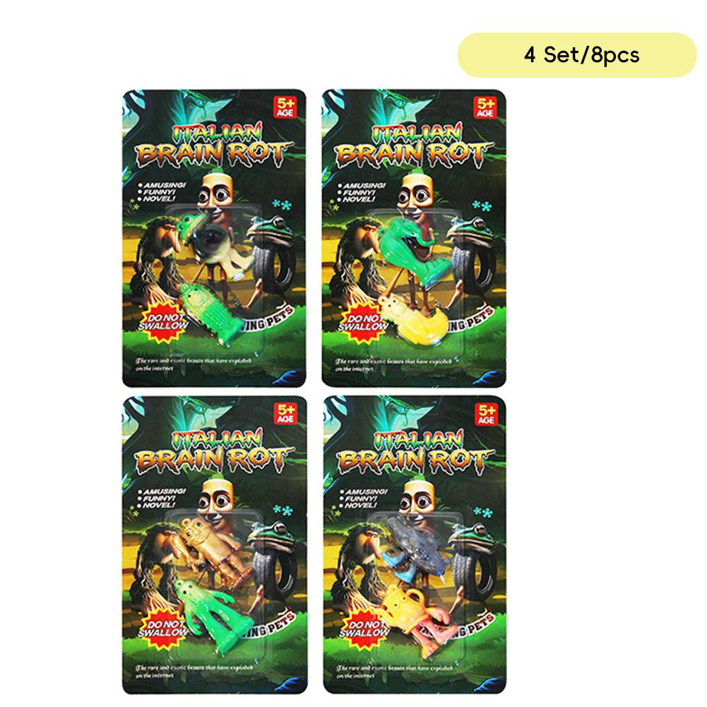 

Волшебный Растущий в Воде Итальянский Маразм Тралалеро Тралала Тунг Тунг Тунг Сахур Растущие в Воде Игрушки 4 Set/8pcs