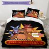 3pcs Five Nights At Freddy's Bedding Set Duvet Cover Closure Includes 1 Duvet Cover & 2 Pillowcases, Soft and Comfortable for All Seasons.