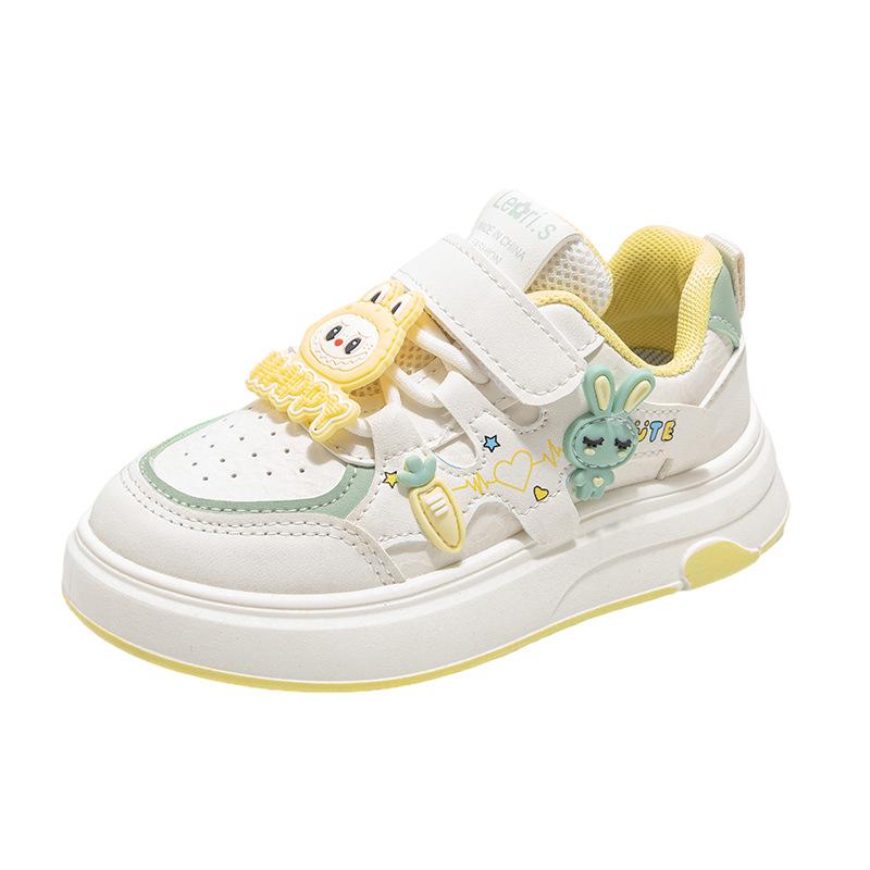 Girls' Velcro Cartoon Casual Shoes Student Sports Shoes Boys' Non-slip Shoes