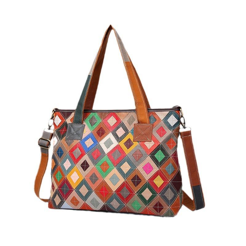 

Korean Style Women s Versatile Cowhide Tote: Casual, Simple, Crossbody, Single Shoulder Handbag for Daily Commute