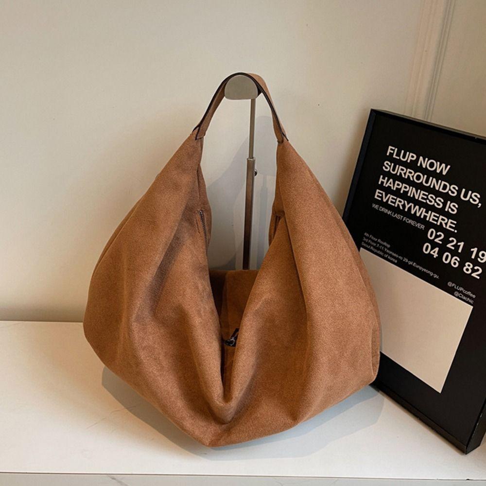 Handbag Hobo Bag Solid Color Ladies Crescent Bag Waterproof Tote Bag  Holiday