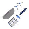 Sweeping Robot Replacement Parts Silicone ABS Main Brush Side Brush Filter Rag Flat Comb for Eufy