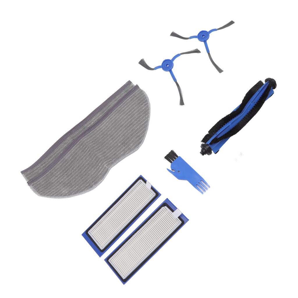 Sweeping Robot Replacement Parts Silicone ABS Main Brush Side Brush Filter Rag Flat Comb for Eufy