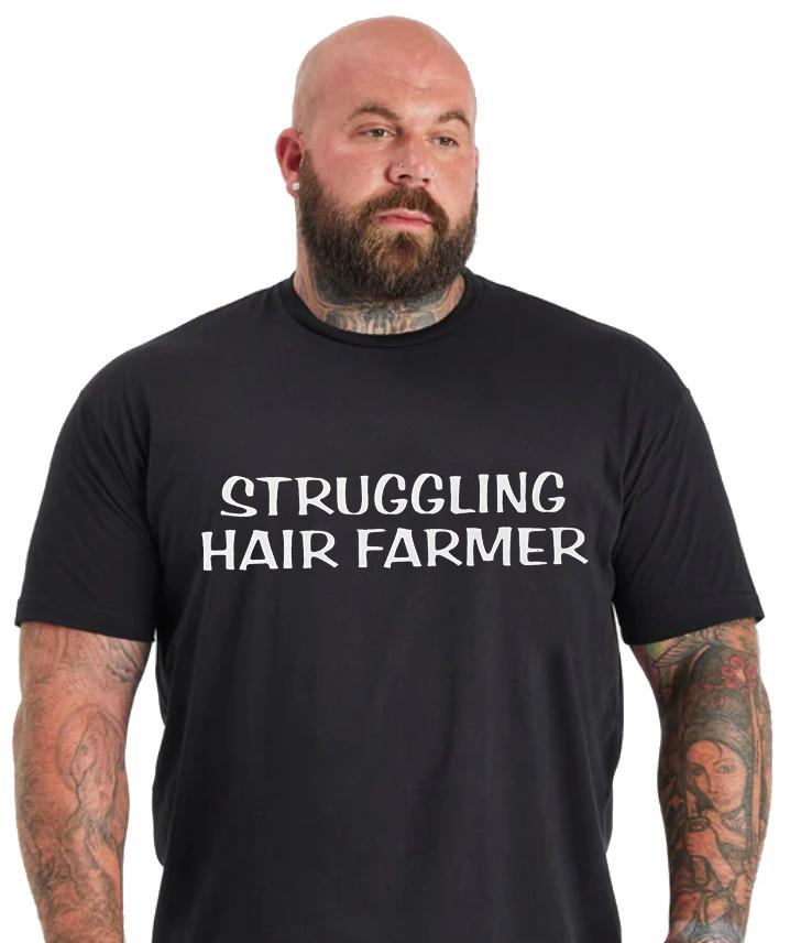Funny Bald Guy Tshirt Balding Mens Graphic Tee Gifts Funny Dad Jokes Hair Loss Unisex T-Shirt XXXL