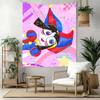 Digital Circus2 Wall Decor Tapestry Art For Pet Memorial Birthdaywedding Party Backdrop Family Gift