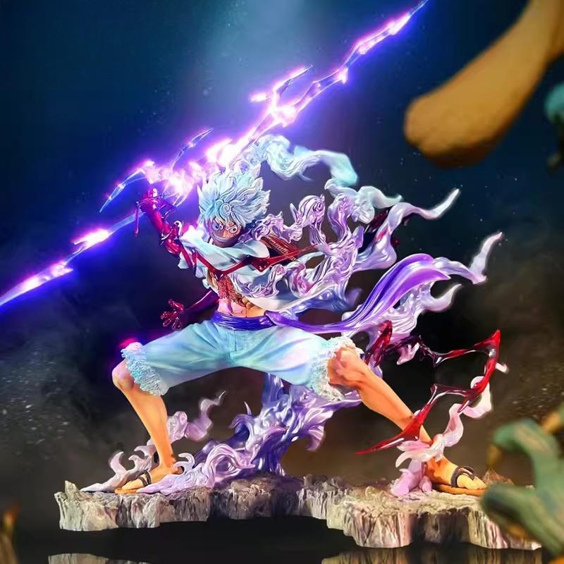 Anime Luffy One Piece Figure Anime Action Figures Collectible Model Q Version Funny Toys for Children Surprise Gift Decor