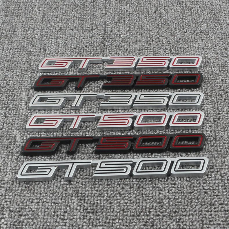 3D Metal Car Sticker GT Trunk Fender Logo Decals For Mustang Shelby GT GT350 GT500 Badge Emblems Parts Accessories