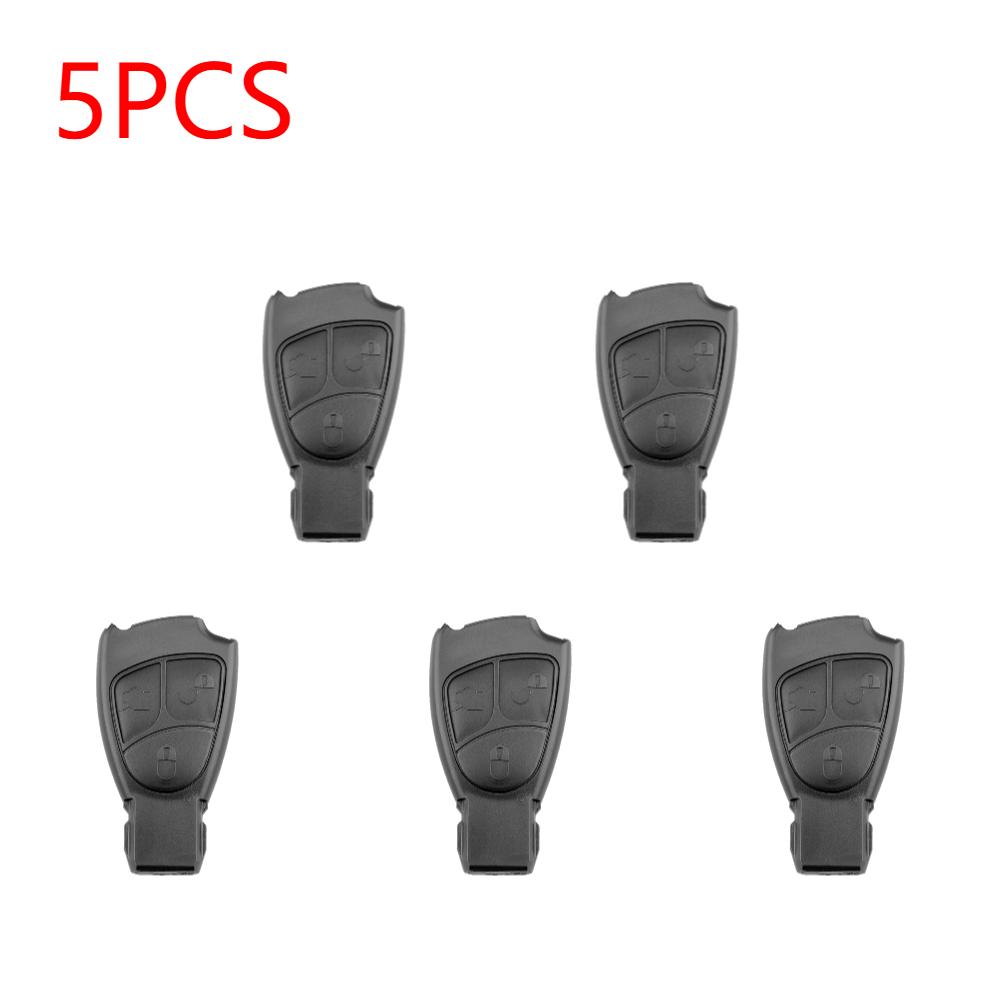10-1pcs Car Key 3 Buttons Replacement Fit For Mercedes Benz W203 W211 W204 Car Remote Key Shell Case Cover Without Chip Battery