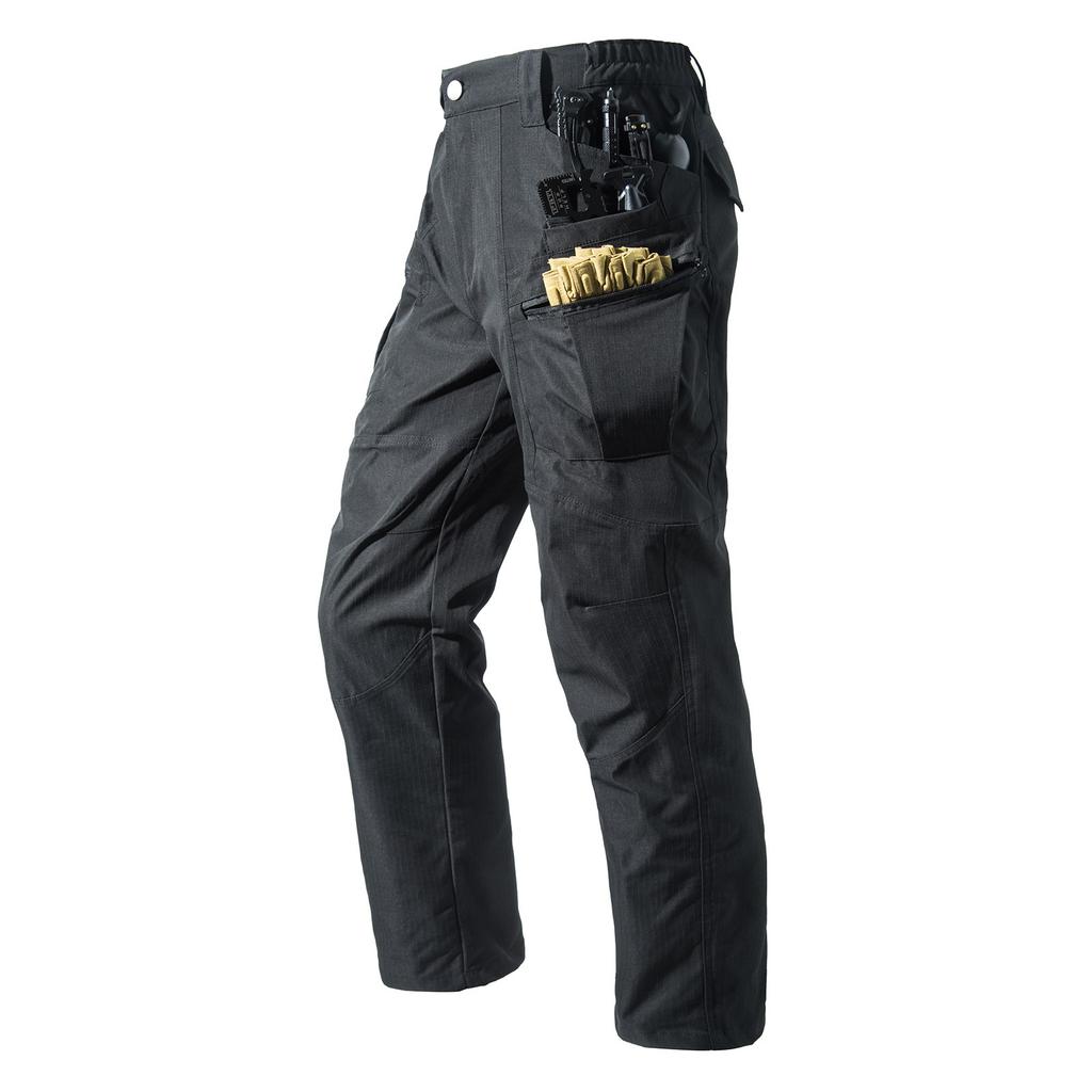 Men's  Work Pants Outdoor Work Fishing Camping Waterproof Wear-resistant Multi-Pocket Work Pants (Belt Not Included)
