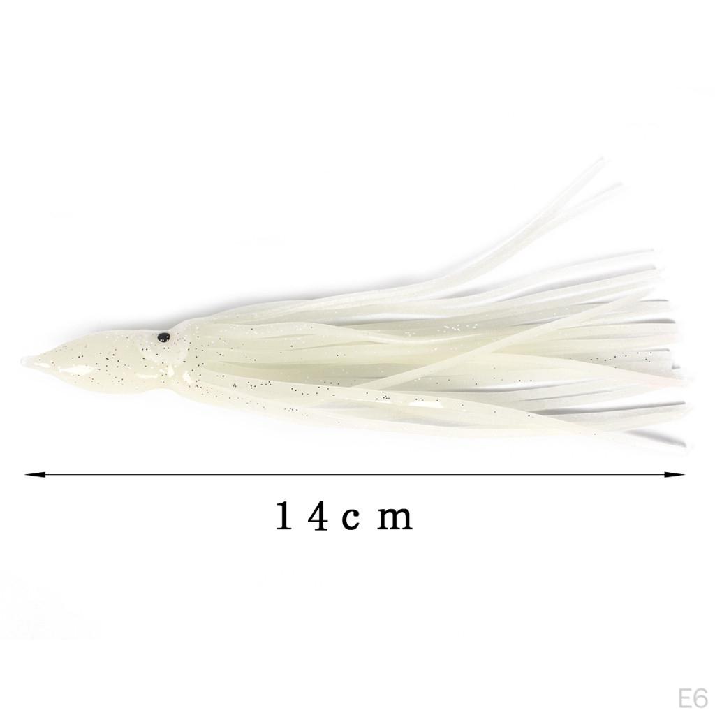 10 Fischköder Tintenfisch-Röcke Angelzubehör