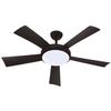 WALLIS Black - Ceiling Fan Ø132cm 38W + LED Lighting