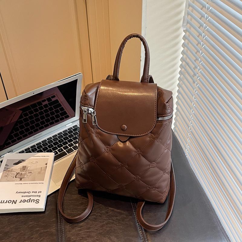 Korean Women's Minimalist Backpack 2025 - Trendy, Large-Capacity Autumn/Winter Handbag & Commuter Bag