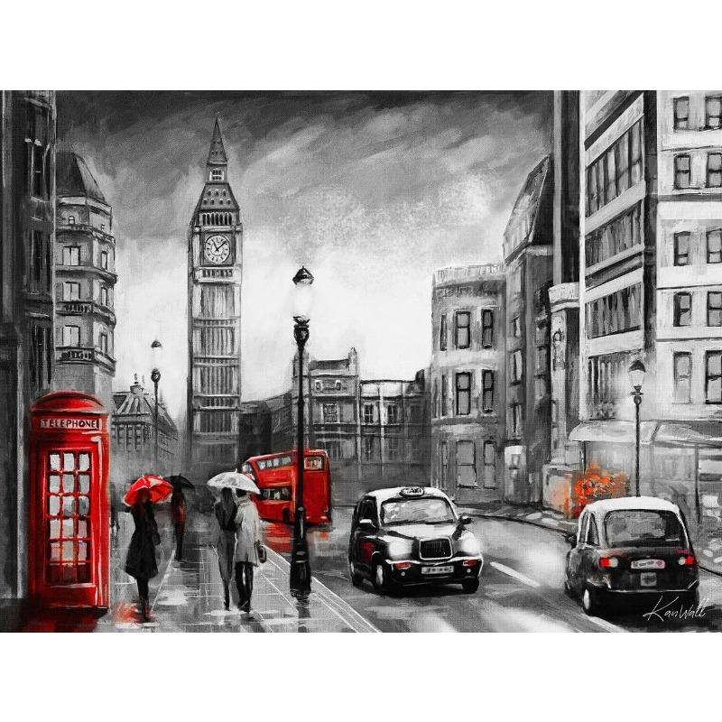 Paris Couples Walking Landscape Canvas Art Painting Modern City Abstract Eiffel Tower Watercolor Graffiti Poster Wall Home Decor