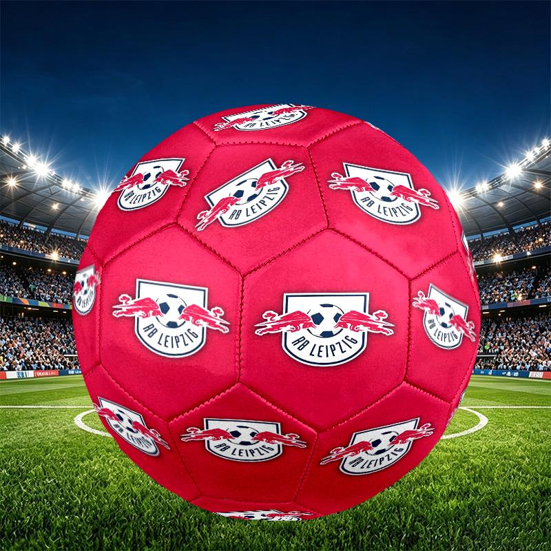 RB Leipzig Print Size 5 Soccer Ball, PU Wear Resistant Football for Match Training and Daily Practice, Birthday Gift for Soccer Fans