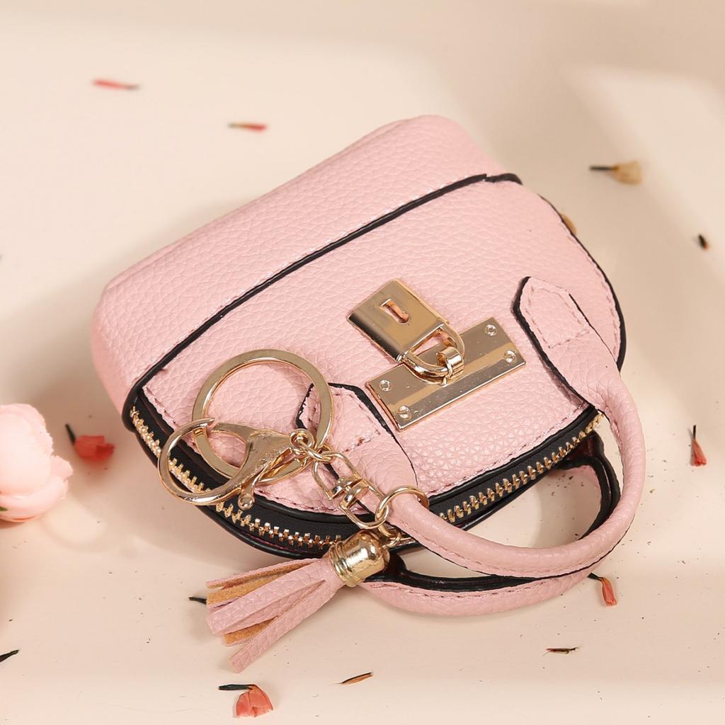 New Mini Change Bag Women's Creative Coin Bag Keychain Bag Japanese and Korean Version Mini Simple and Cute Small Change Bag