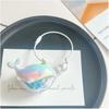 1/2/3Pcs Key Chain Faux Pearl Whale Shape Charm Keychain with Bangle Bags Backpacks Key Holder Decorative Bag Accessory