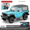 1/24 Legierung Druckguss Wrangler Geländewagen Modell Simulation Ton und Licht Reifen Stoßdämpfung Kinderspielzeug Ornamente
