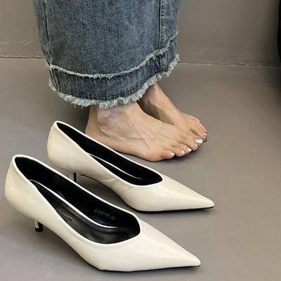 Royal Sister Sexy High Heels Women's New Daily Dating Pointed Thin Heels Single Shoes Temperament Work Shoes