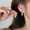 925 Sterling Silver Water Drop Stud Earrings - Light Luxury, High-End 2025 Style for Women