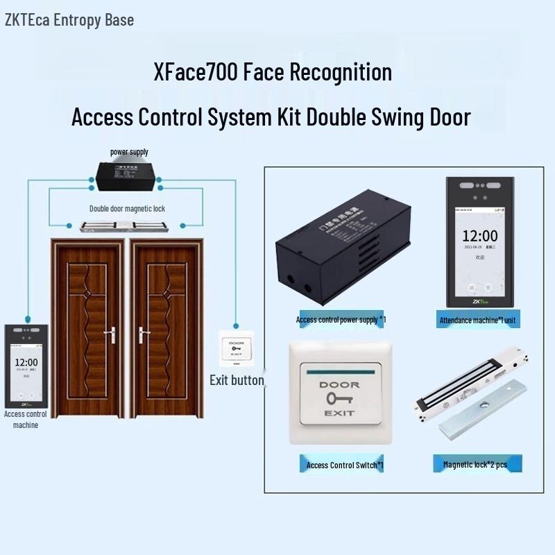 ZKTECO XFace700C Dynamic Face Recognition Access Control System