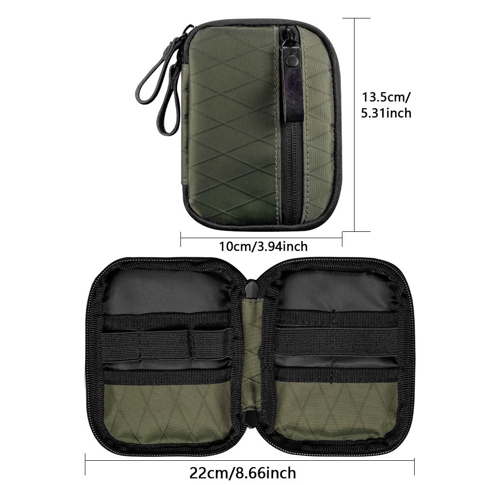 Waterproof EDC Pocket Organizer Sundries Bag Tool Storage Bag EDC Wallet Pouch  Outdoor Cycling