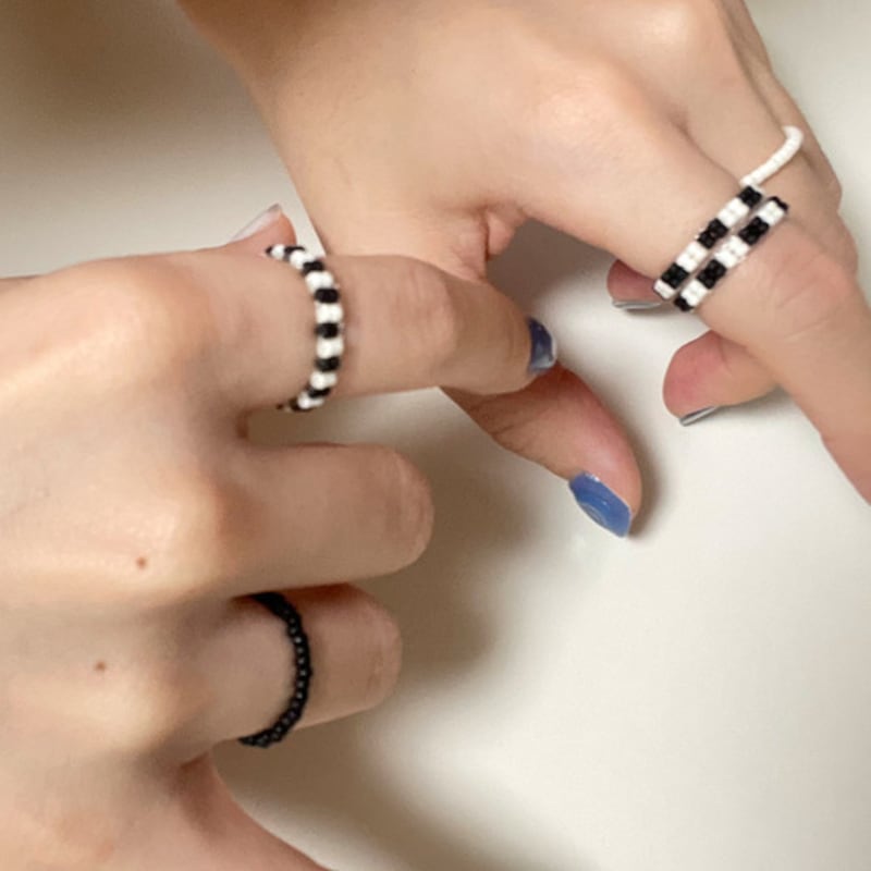 A Little Tickle Black Ground Ring