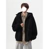 Men's Heavyweight Deconstructed Air Layer Cardigan Hoodie - Autumn/Winter Trendy Stitching Casual Outerwear.