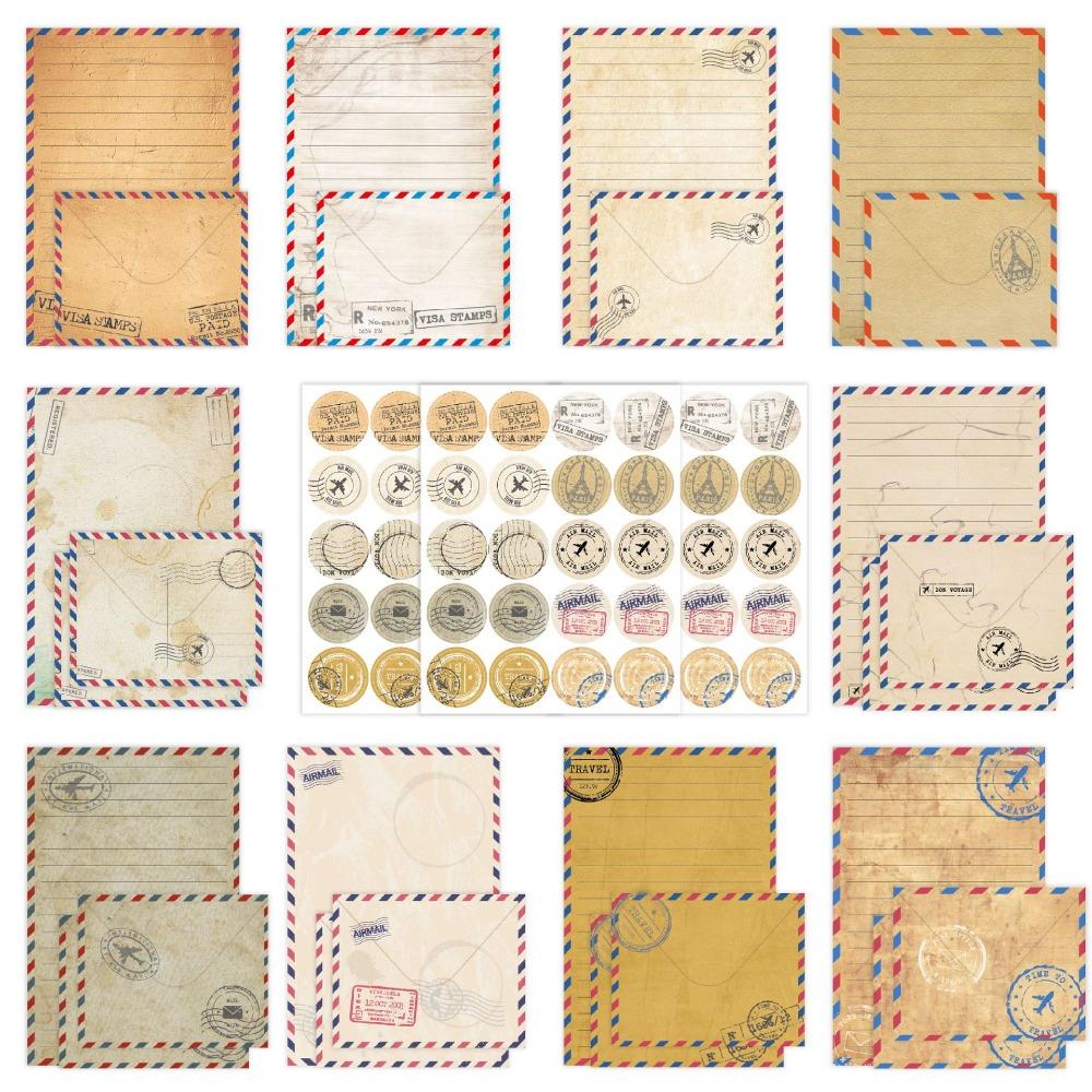 160pcs DIY Postcards Letter Paper and Envelope Set Greeting Cards  Holiday Decorations
