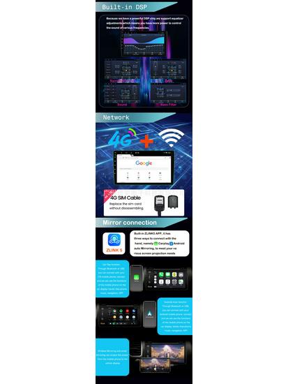 Android Large Screen Navigation System for Toyota Vitz/Yaris 2013-2017