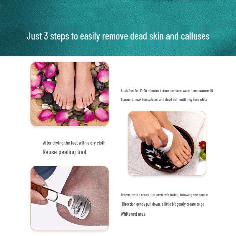 Foot Scraper and Pedicure Knife for Removing Dead Skin and Calluses
