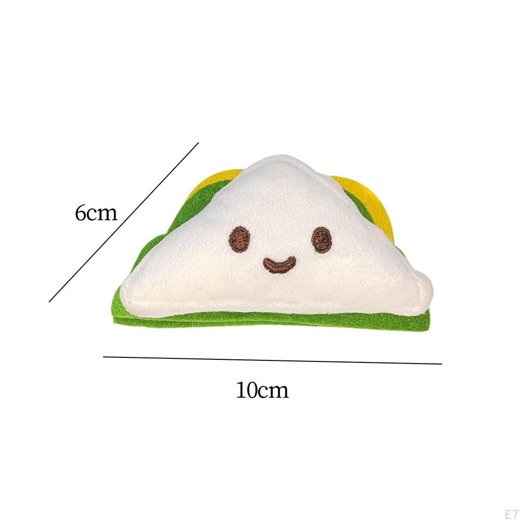 Squeaky Dog Toy Accessories Poratble Cartoon Stuffed Animal for Small Medium Dogs