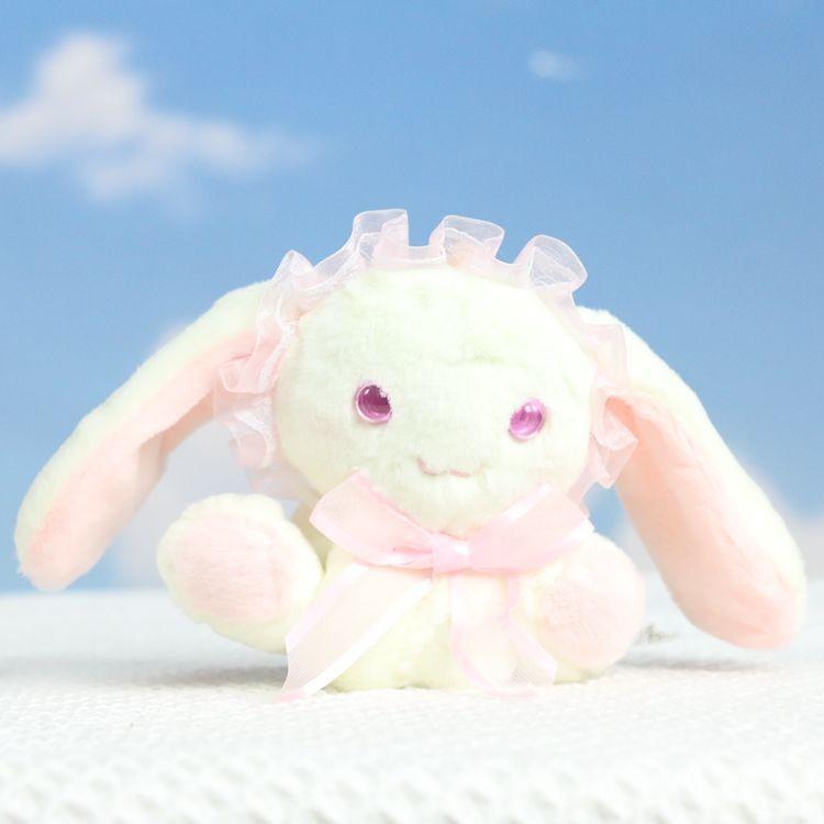 Cute Adorable Plush Rabbit Keychain Doll Soft Toy Accessory For Bag Or Backpack