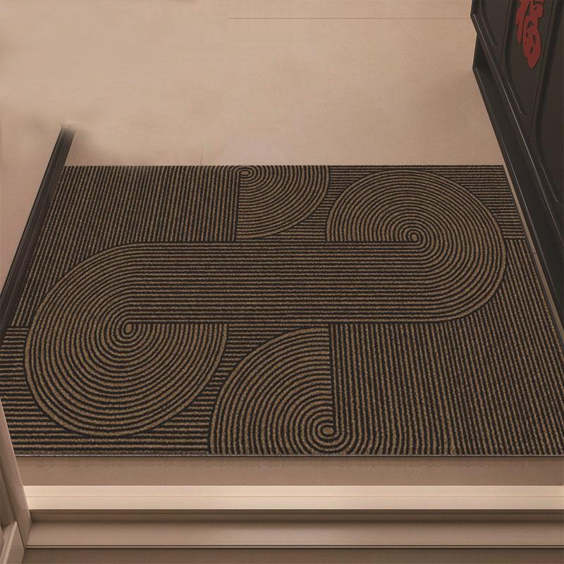 Waterproof Entrance Doormat Anti Slip Indoor Outdoor Carpet PVC Anti Slip Door Mat Durable Foot Rug Grey Black Can Be Cut