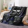 1PC Badtz-Maru Print Flannel Blanket, High quality All Seasons, Home Decor, Warmth and Comfort, Perfect for Christmas Gifts