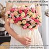 Multicolored Pointed-Angled Rose Bouquet Blankets Hand-Knitted Crocheted Rose Sofa Blankets Wedding Valentine Girlfriend Gifts