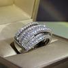 Exaggerated Micro-Inlaid Zircon Ring For Women, Personalized Avant-Garde Ring Full Of Diamond Jewelry