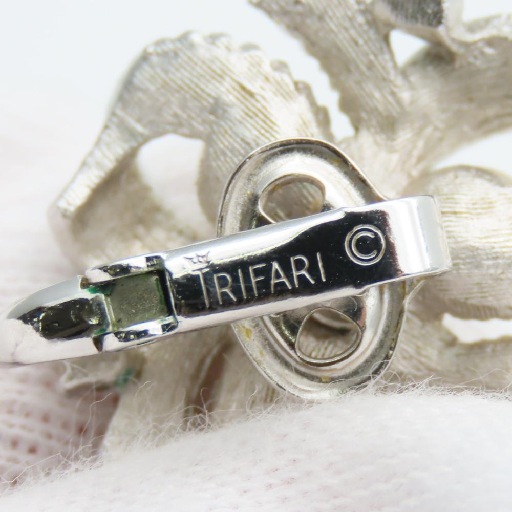Gebraucht Ohrring TRIFARI Metall 10,8g Silber Trifari