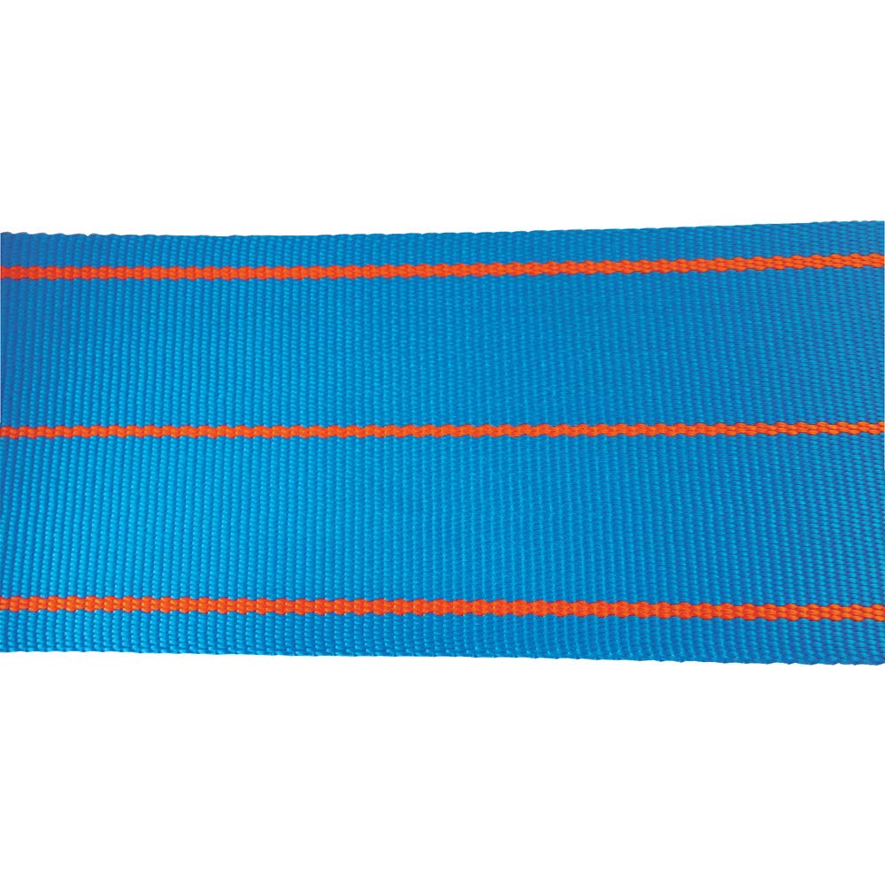 TESAC Blue JIS Grade on Both 100mm Wide x 4m 3E 100X4 Sling, 3, Eye-Shaped Ends, Long,