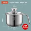 14/16cm Mini Milk Pot 304 stainless steel thickened soup pots Instant noodle pot Baby and baby complementary food pot Small pots
