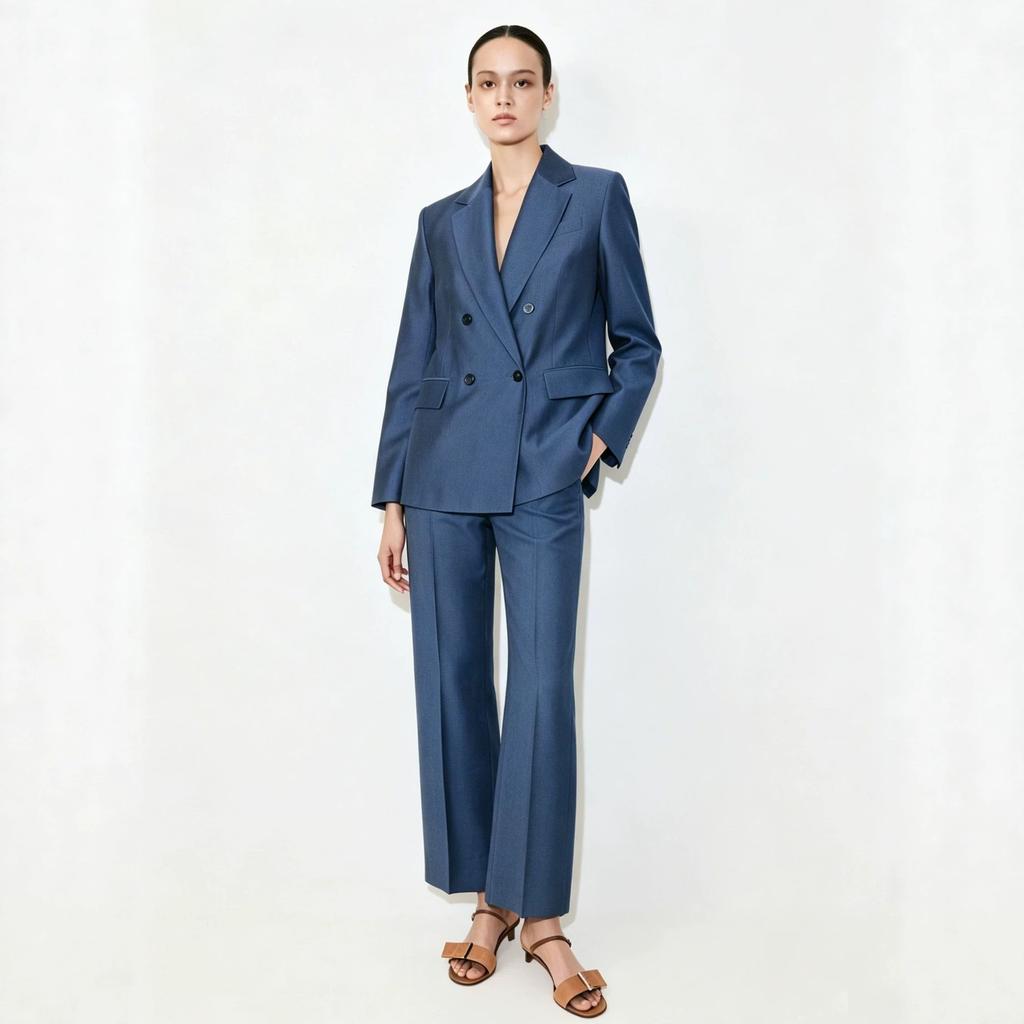 2026 New European and American Style Temperament Commuter V-neck Loose Women's Two-piece Set