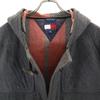 Tommy Hilfiger 90s Wool Blend Old Flag Tag Duffel Coat XL Gray Men's Used