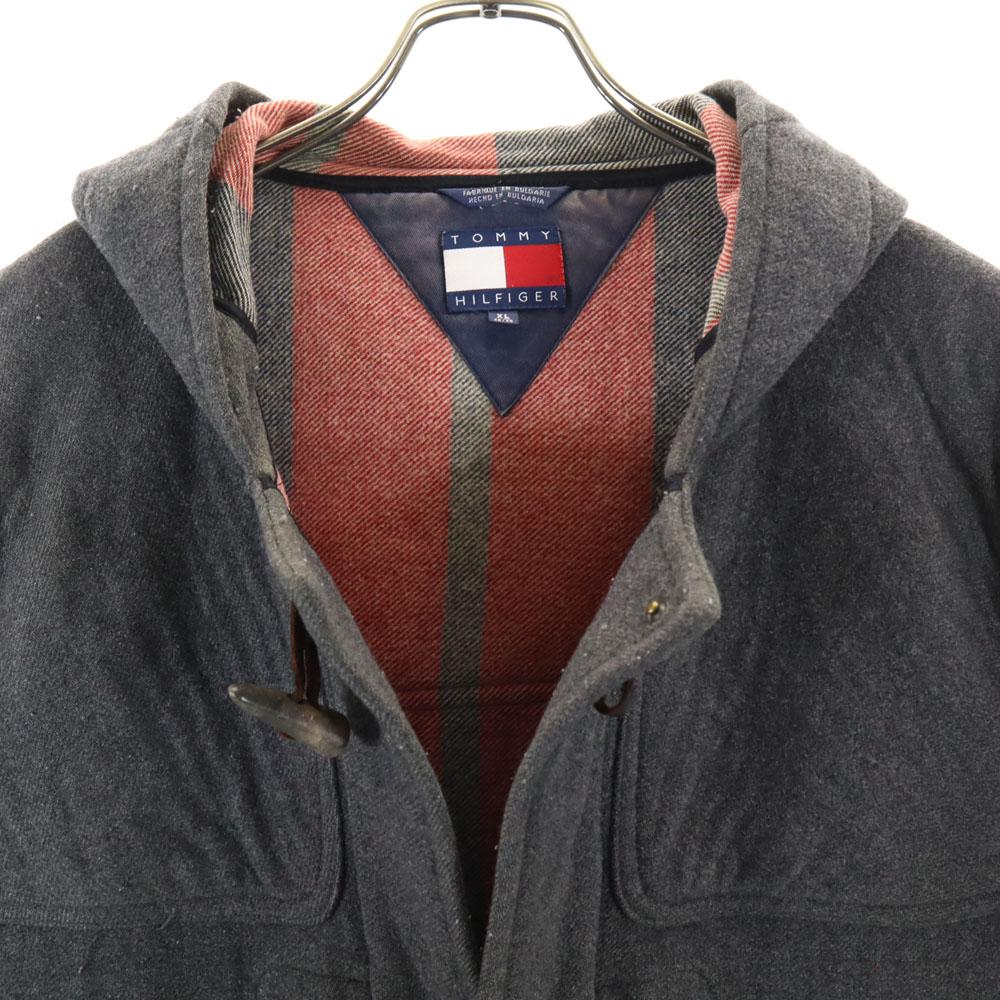 Tommy Hilfiger 90s Wool Blend Old Flag Tag Duffel Coat XL Gray Men's Used
