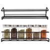 Wall-mounted Multipurpose Spices Rack Organizer Kitchen Accessories Set Kitchen Rack Punch-free Drain Rack Kitchen Storage Shelf